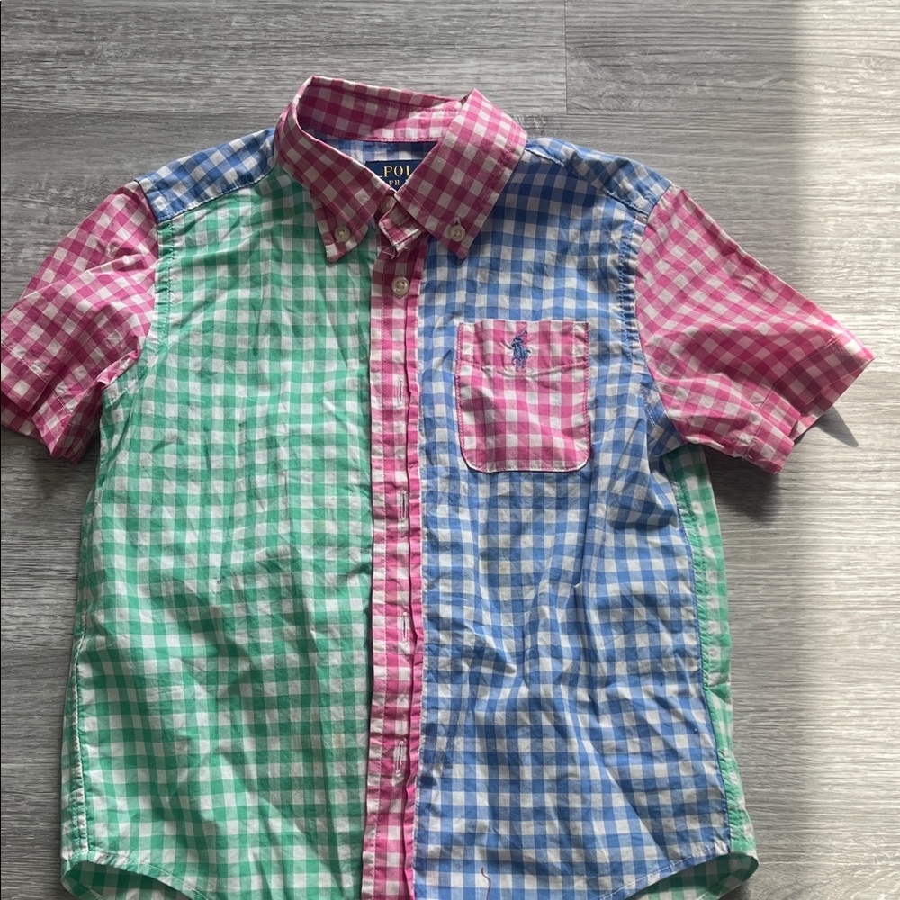 Polo by Ralph Lauren Kids Multicolor Gingham Button Down Shirt